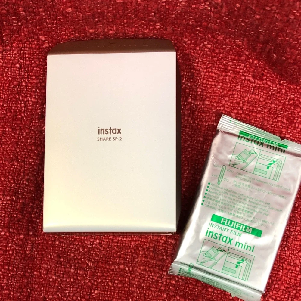 Instax Share SP-2 Printer in Gold with Film Pack